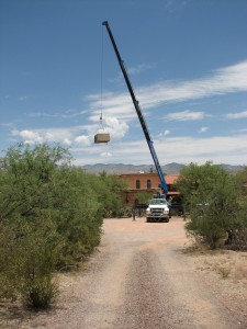 the crane was almost too small